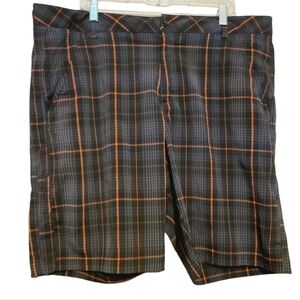 Fila Sport |  Men's Gray and Black Plaid Athleisure Golf Shorts (Waist Size 40)